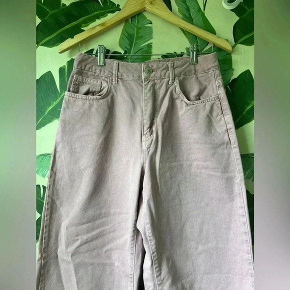 ASOS Berksha Women’s Lilac Purple Wide Leg Crop High Rise Jeans 8 - Picture 4 of 10